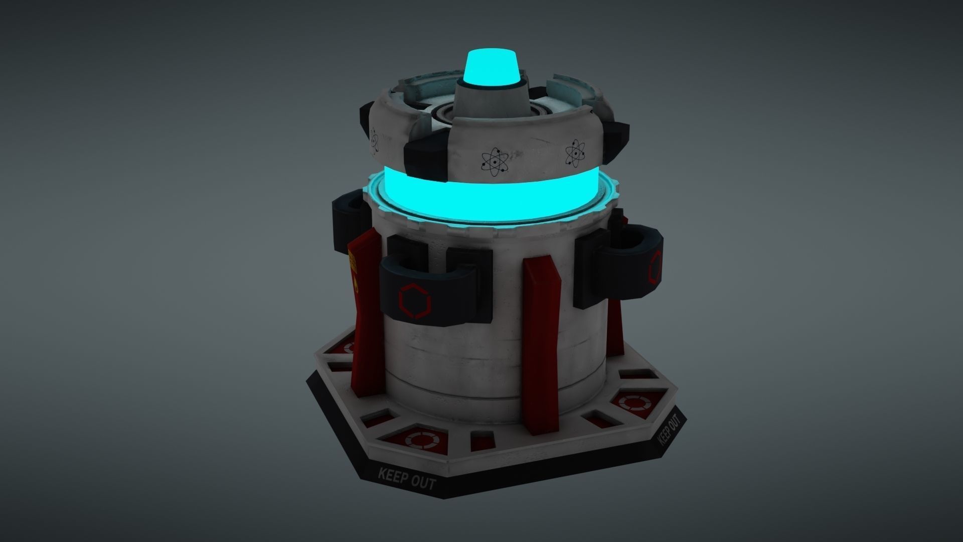 Force field Generator Pack Low-poly 3D model_21