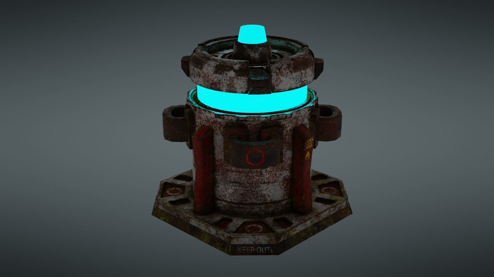 Force field Generator Pack Low-poly 3D model_62