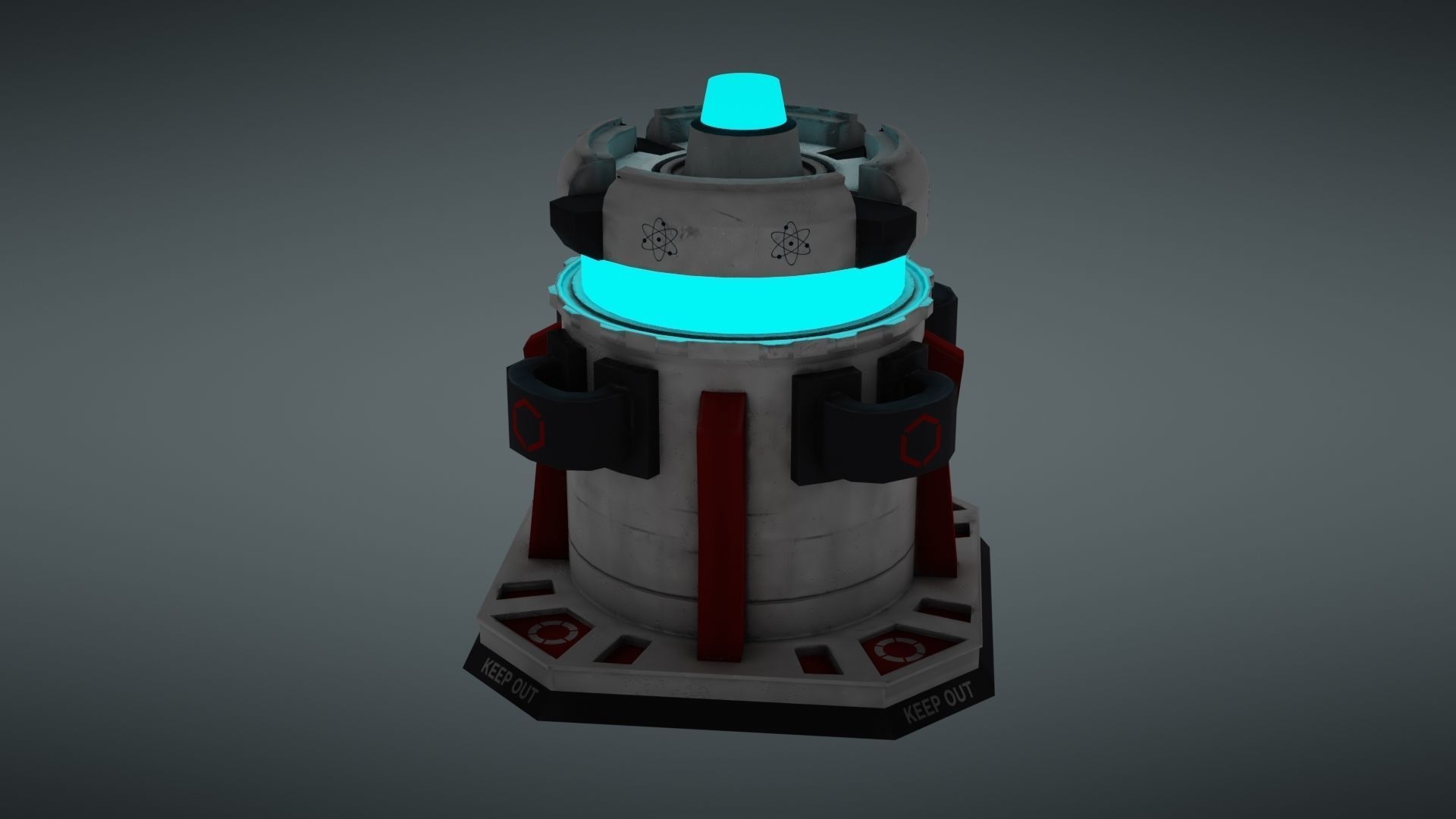 Force field Generator Pack Low-poly 3D model_17