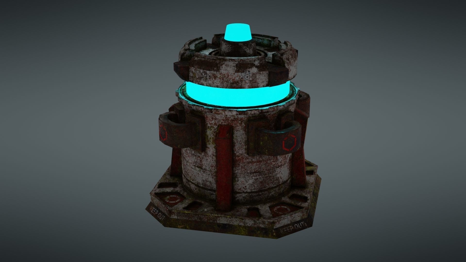 Force field Generator Pack Low-poly 3D model_48