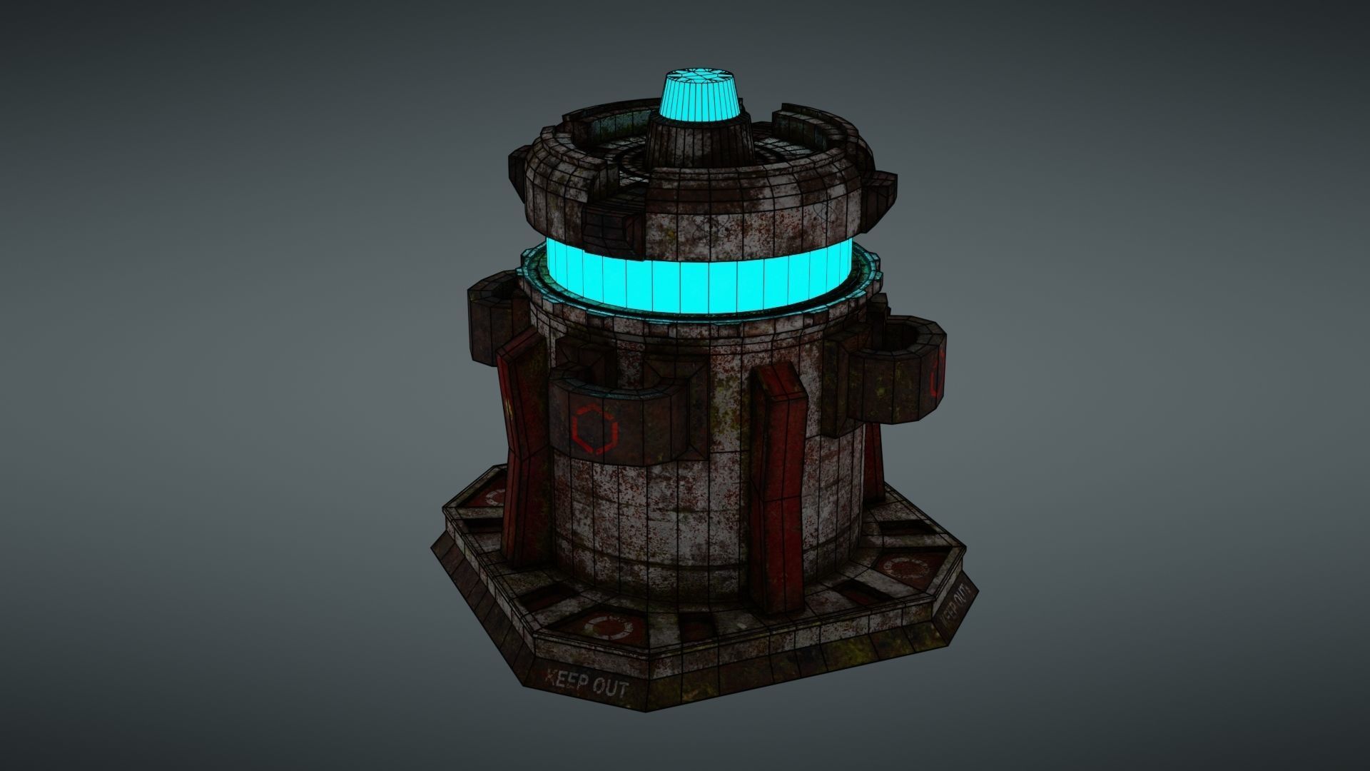 Force field Generator Pack Low-poly 3D model_65