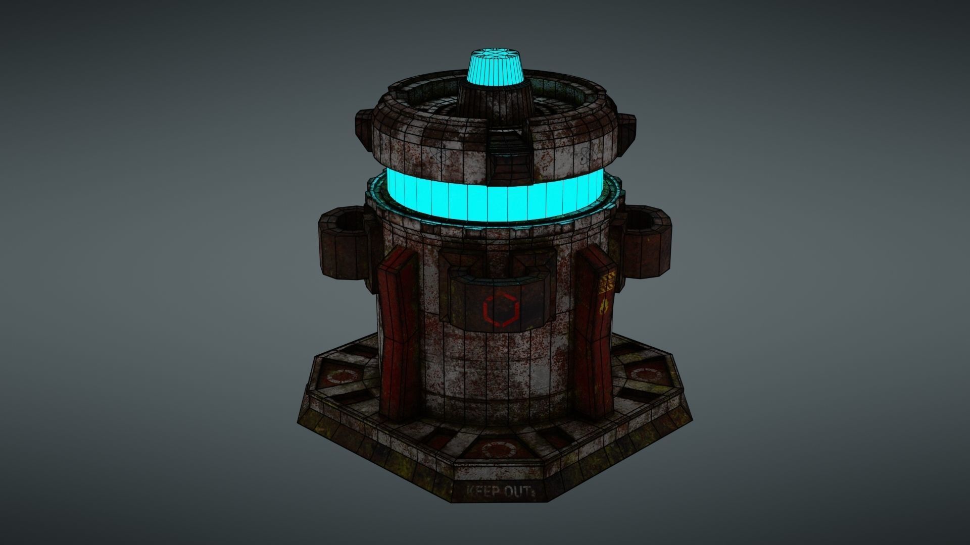 Force field Generator Pack Low-poly 3D model_84