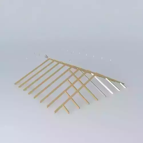 Industrial detail roof made of wooden planks