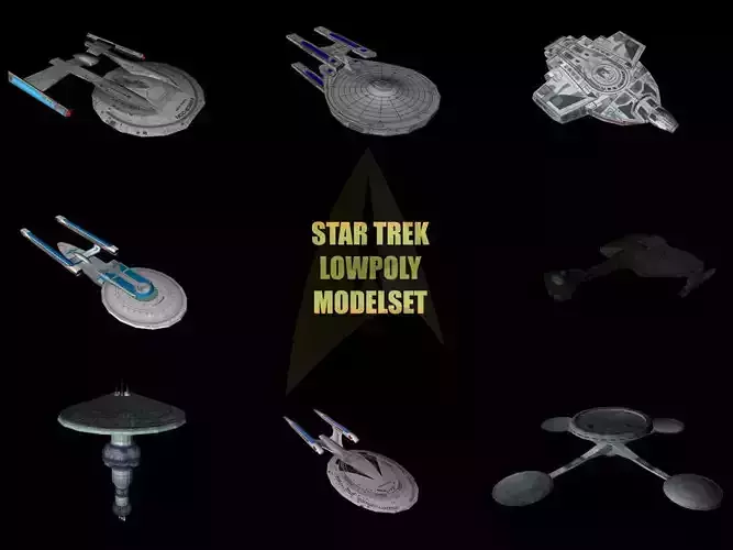 Star Trek Lowpoly Set
