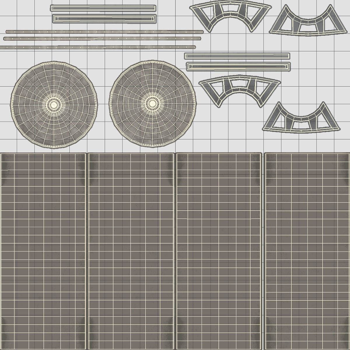 Mars KitBash - Tunel Low-poly 3D model_4