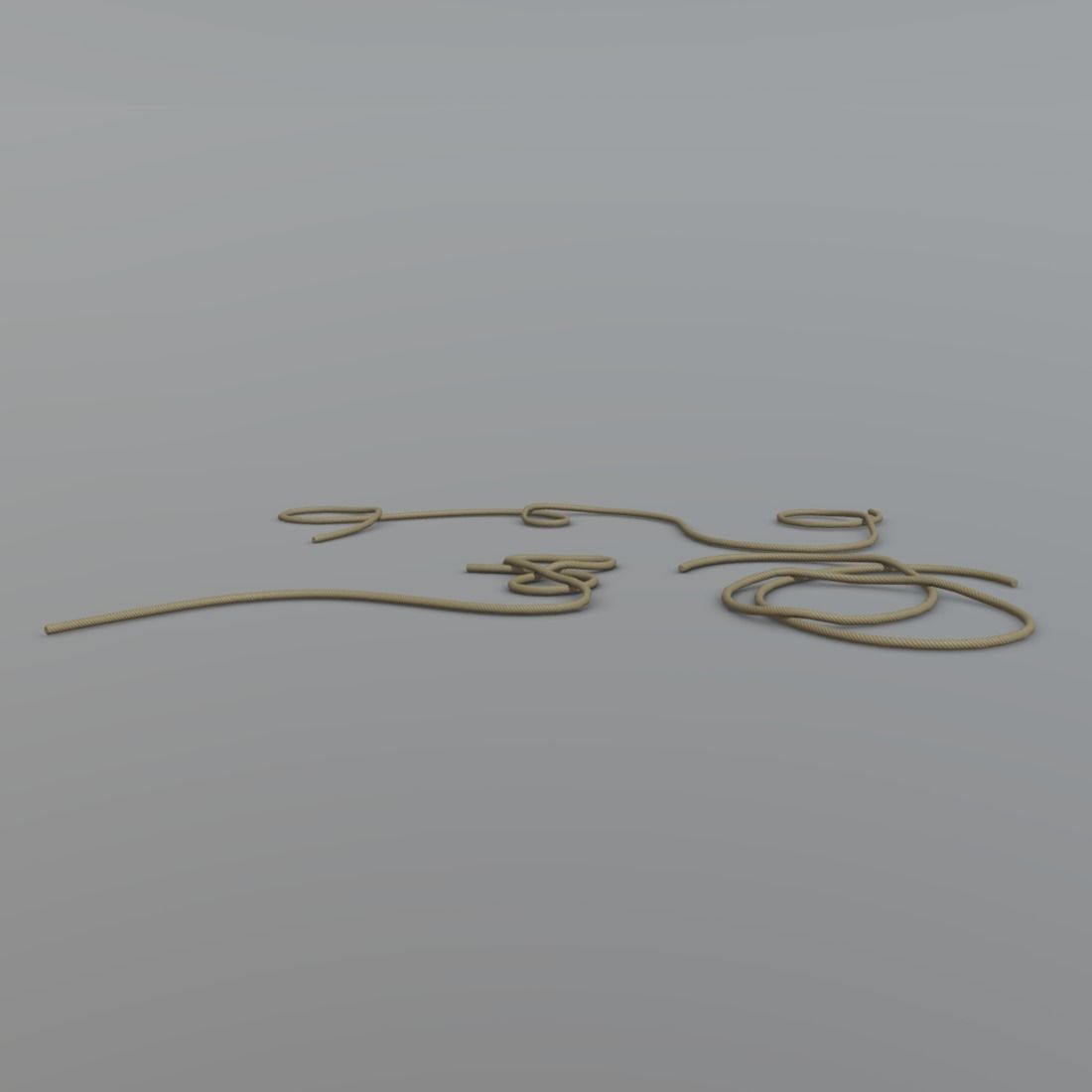 Ropes wires - wires Low-poly 3D model_2