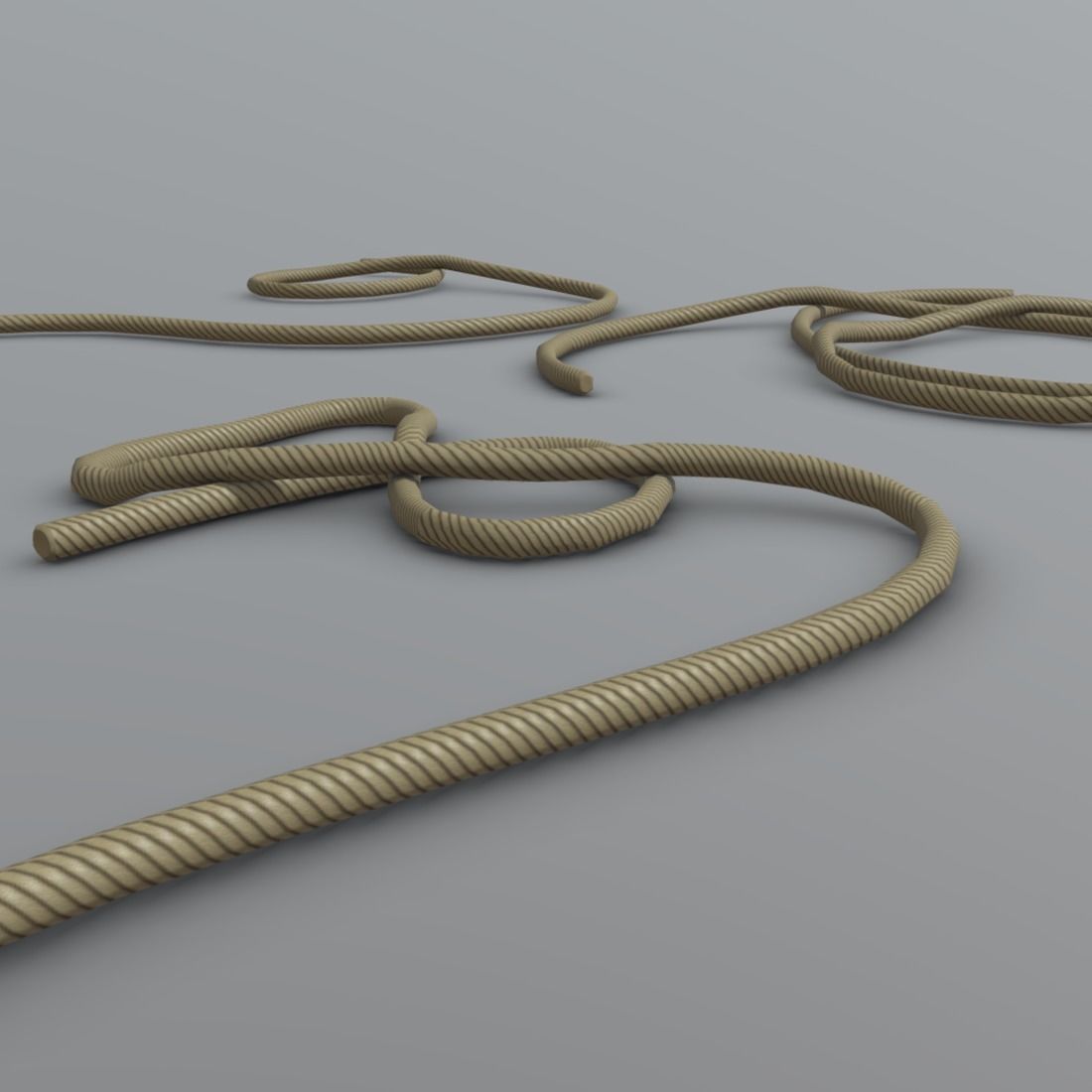 Ropes wires - wires Low-poly 3D model_5