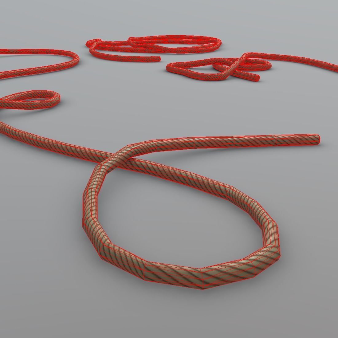 Ropes wires - wires Low-poly 3D model_8