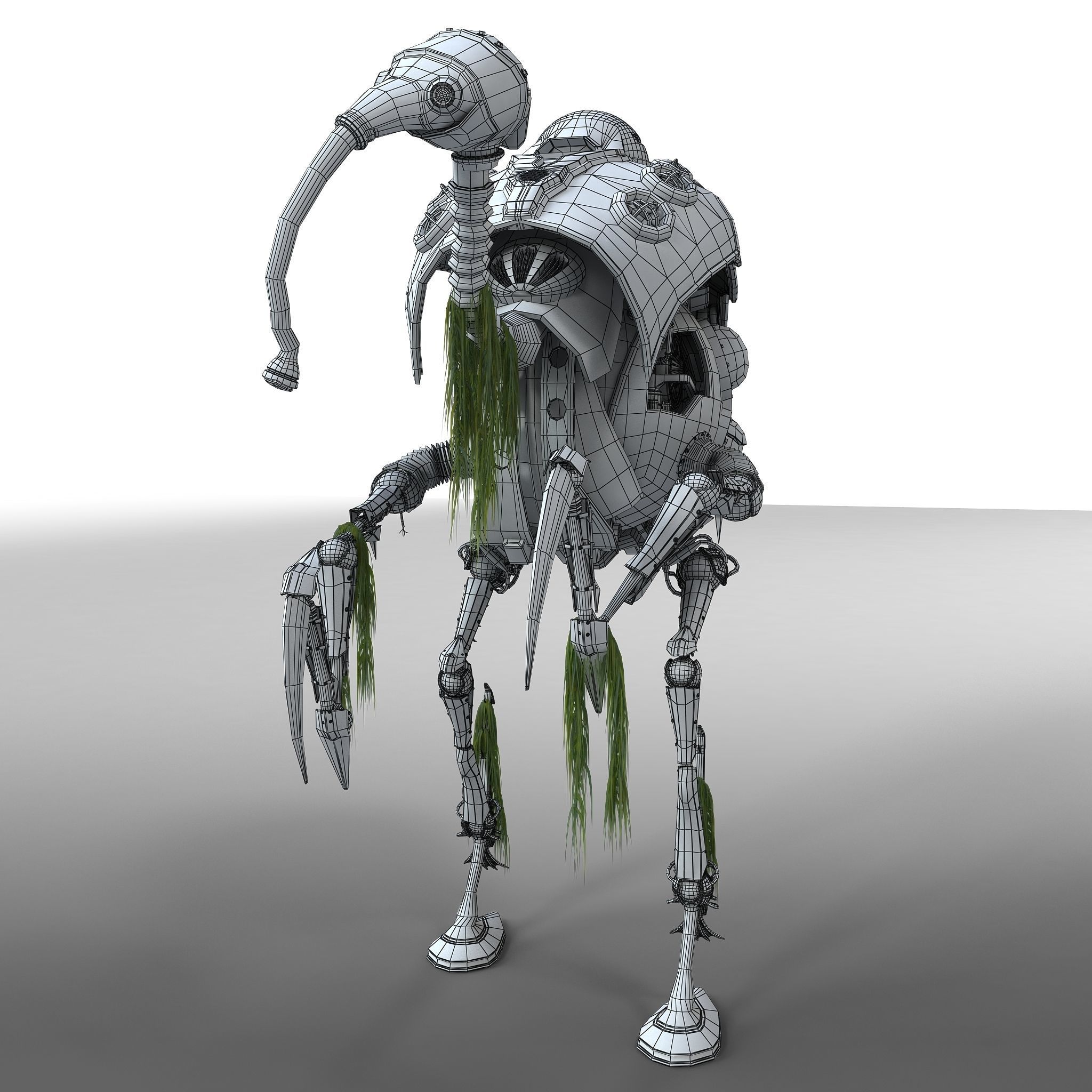 heron robot sci fi 3D model_14