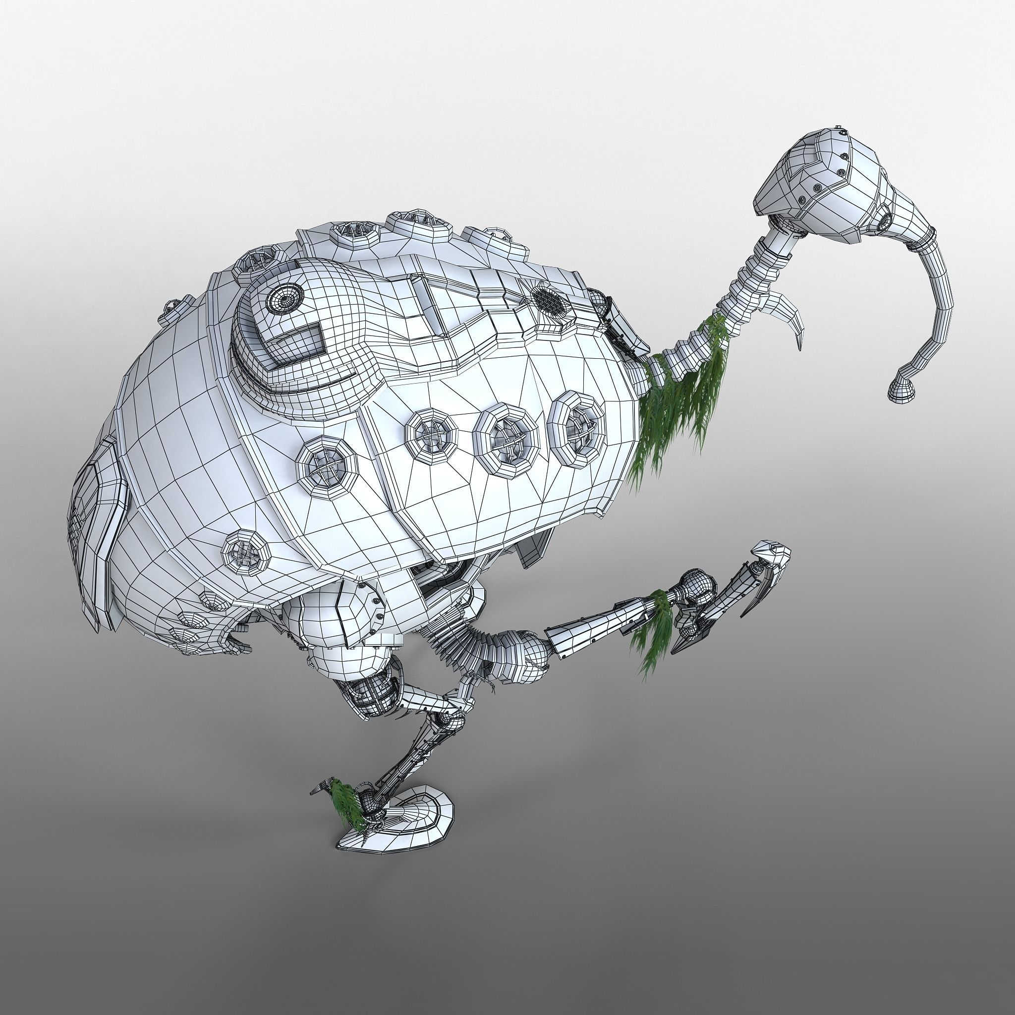 heron robot sci fi 3D model_15