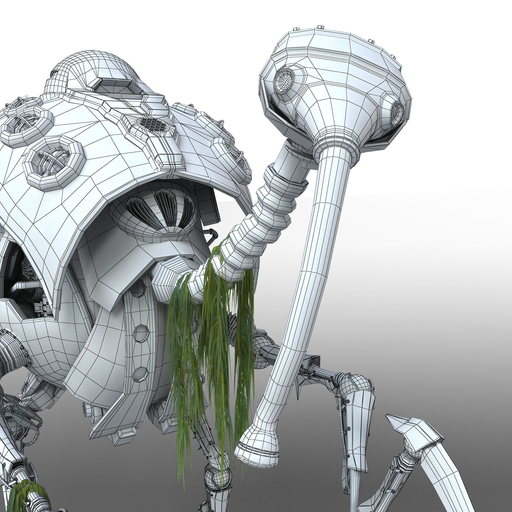 heron robot sci fi 3D model_17