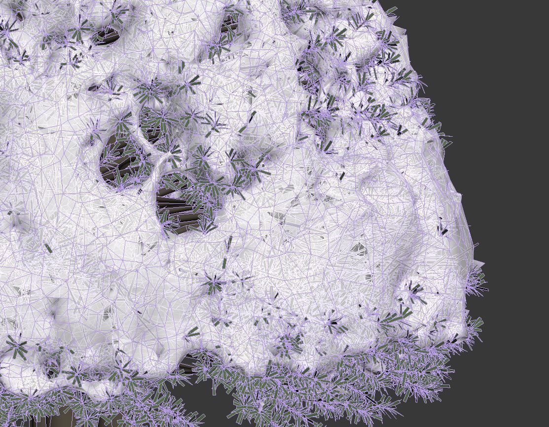 Taxus Baccata Nr12 topiary winter set 2 3D model_7