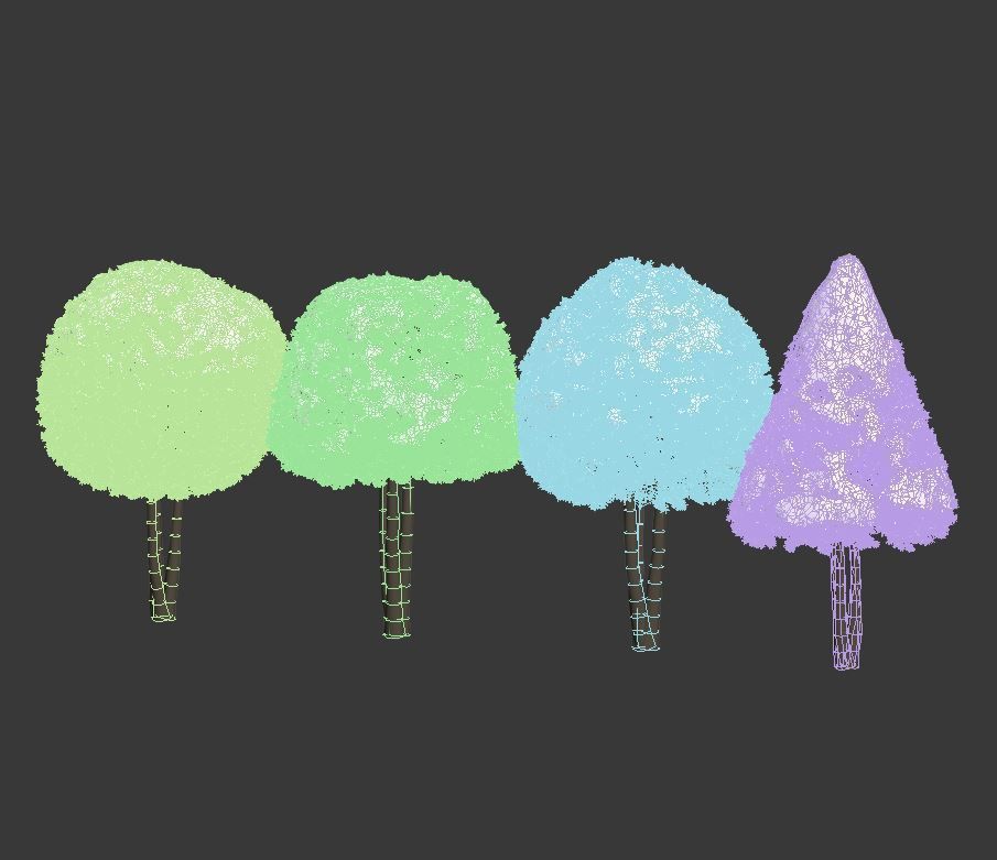 Taxus Baccata Nr12 topiary winter set 2 3D model_6