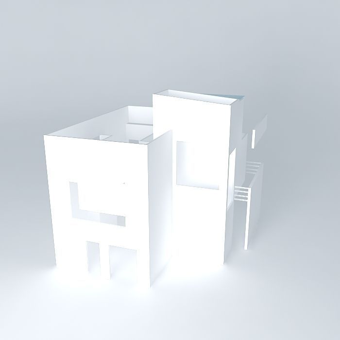 Architecture house Free 3D model_1