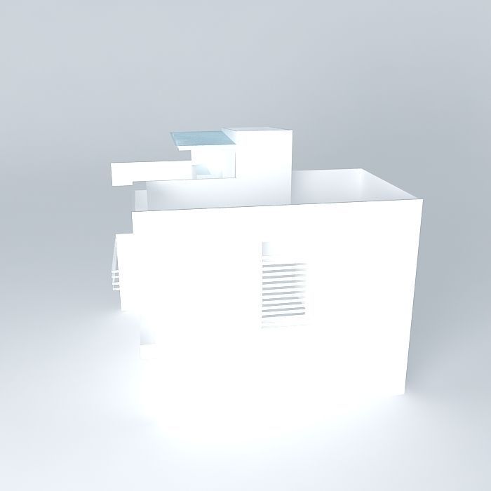 Architecture house Free 3D model_2