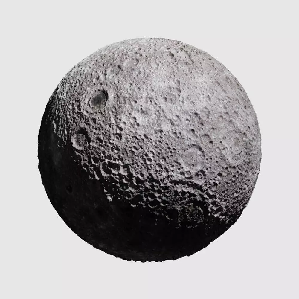 Realistic Moon surface of 3D model_0