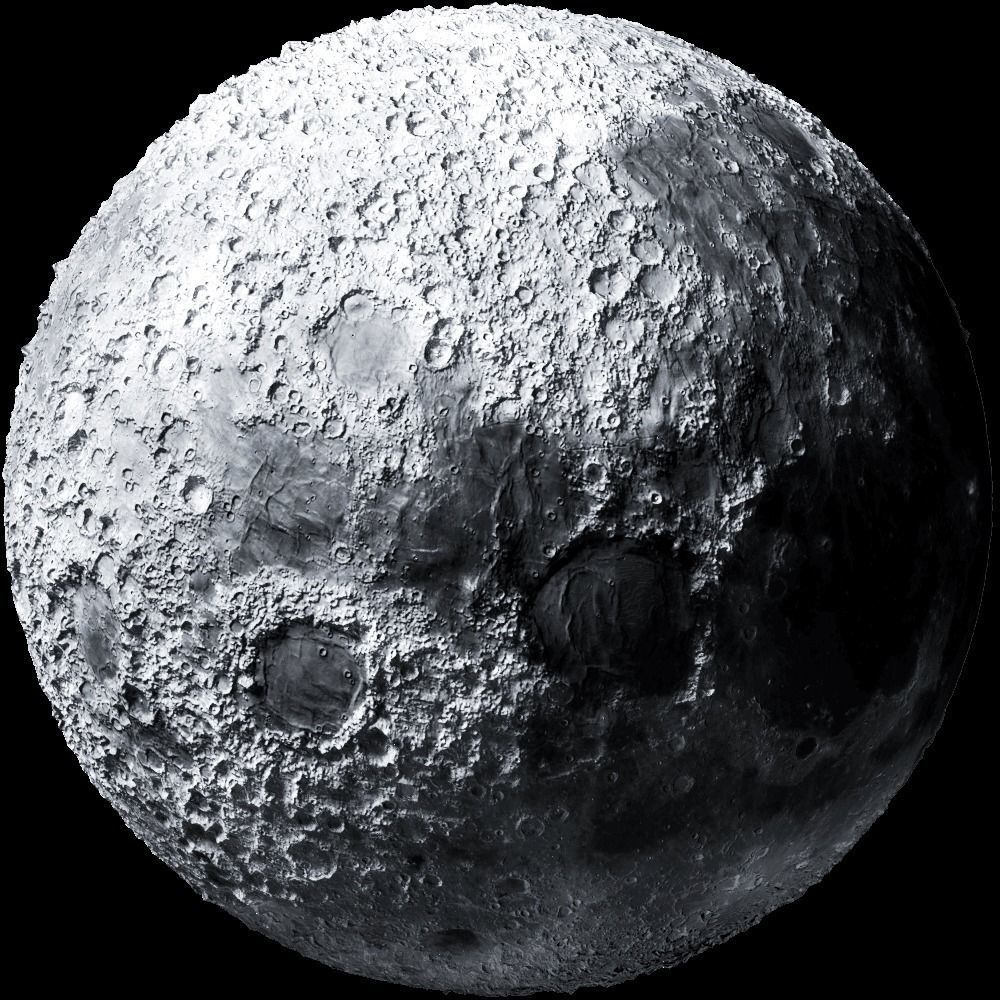 Realistic Moon surface of 3D model_1