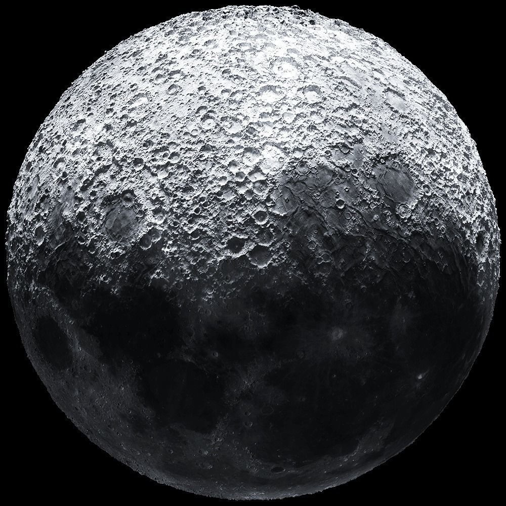 Realistic Moon surface of 3D model_2