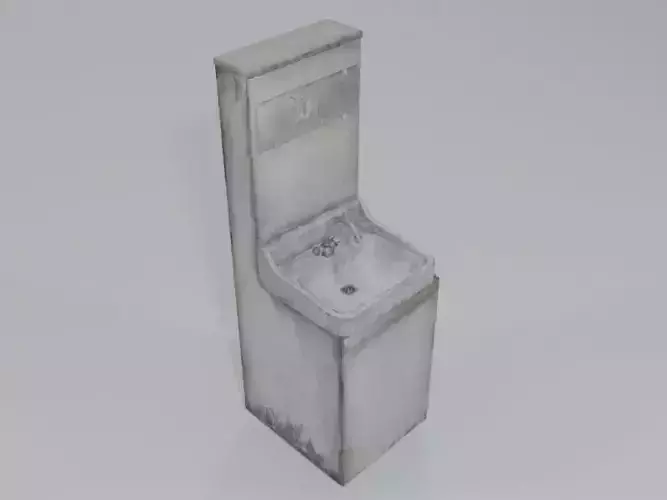 Old autonomous stationary washbasin