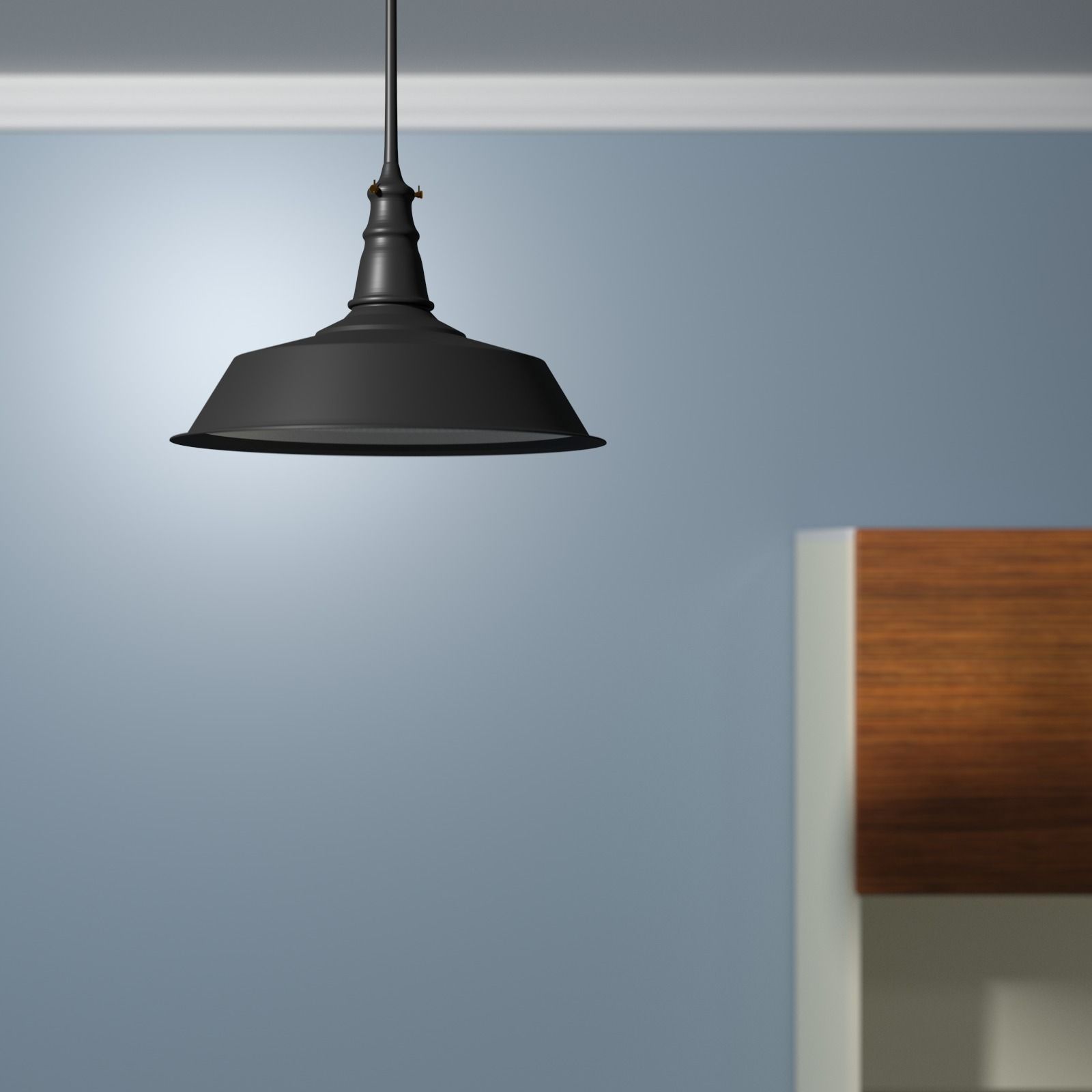 Industrial lamp Free 3D model