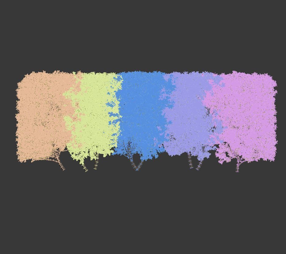 Buxus Sempervirens Nr6 modular hedge H80cm 3D model_3