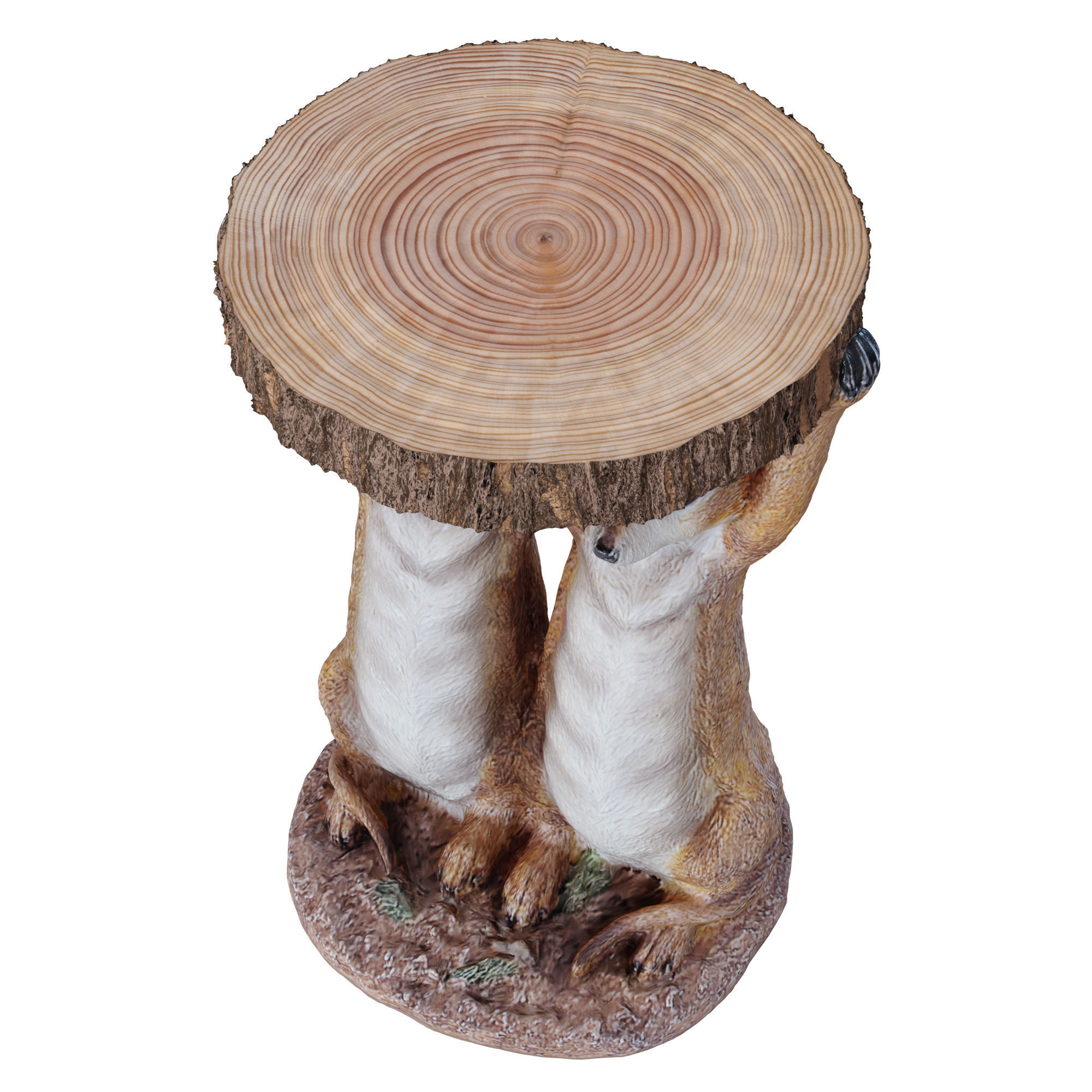 Side Table Animal Meerkat Sisters  3D model_2