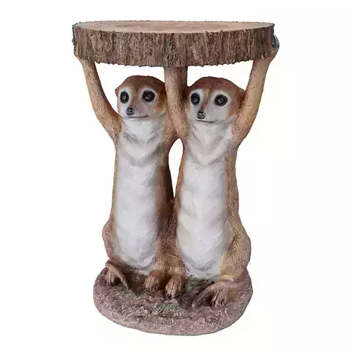 Side Table Animal Meerkat Sisters  3D model