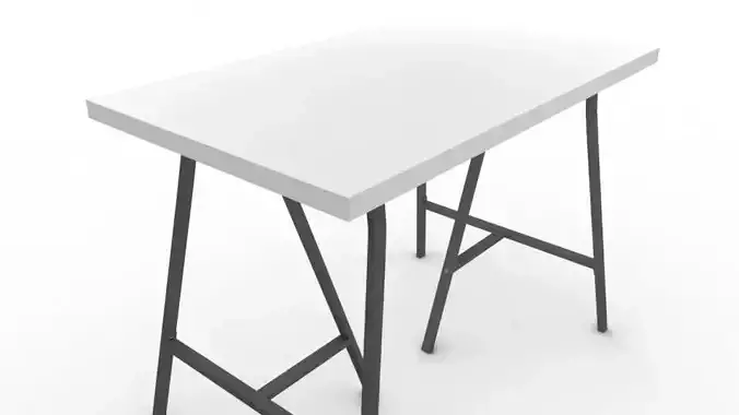 White Working Table 01