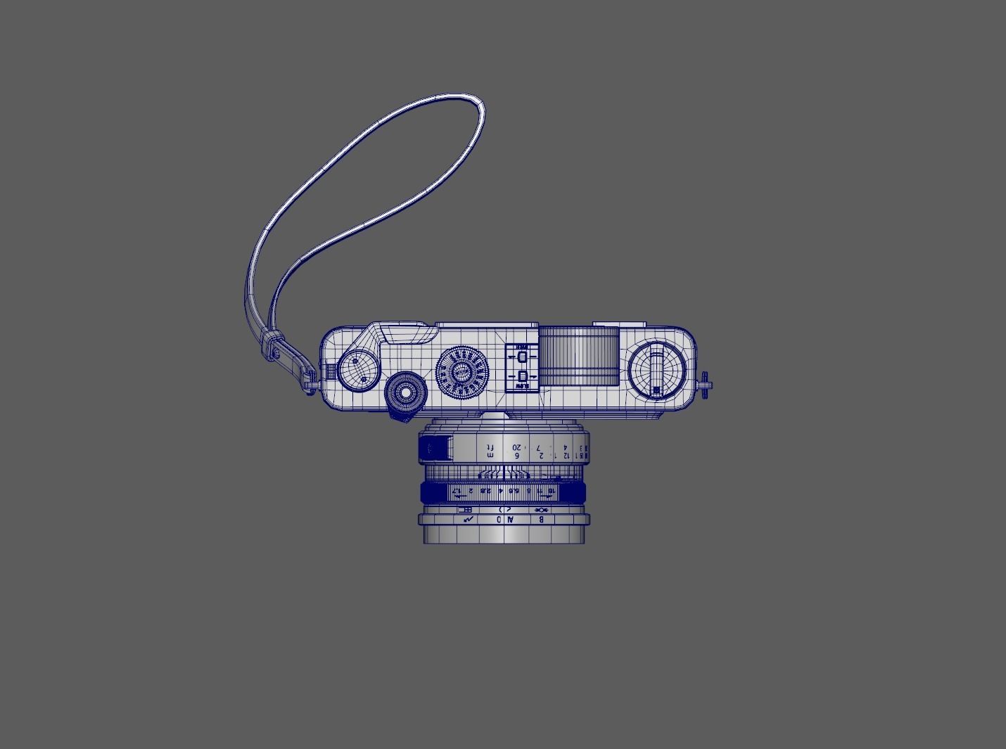 yashica 35 old camera classic camera leica 3D model_6