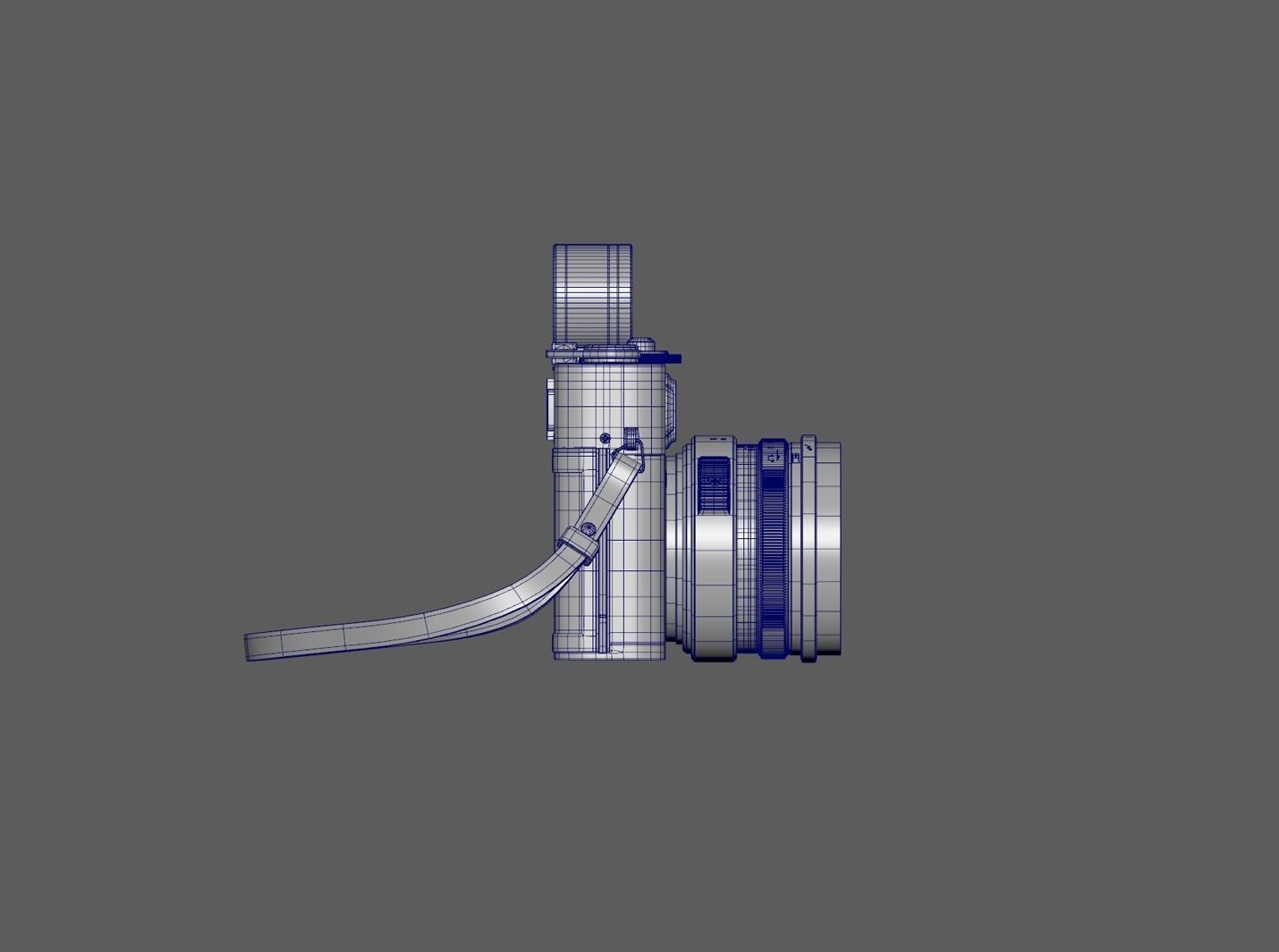 yashica 35 old camera classic camera leica 3D model_7
