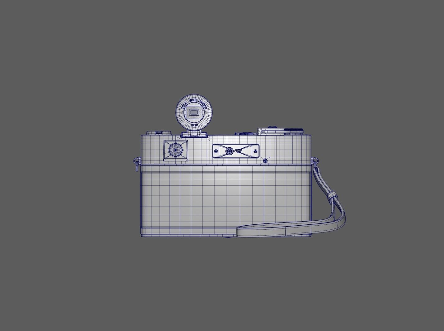 yashica 35 old camera classic camera leica 3D model_9