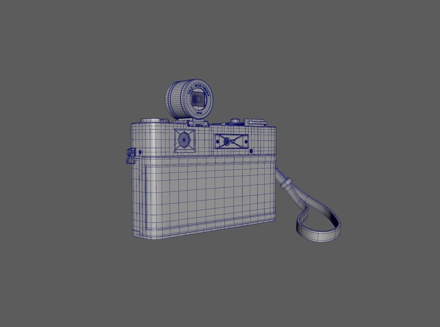 yashica 35 old camera classic camera leica 3D model_4