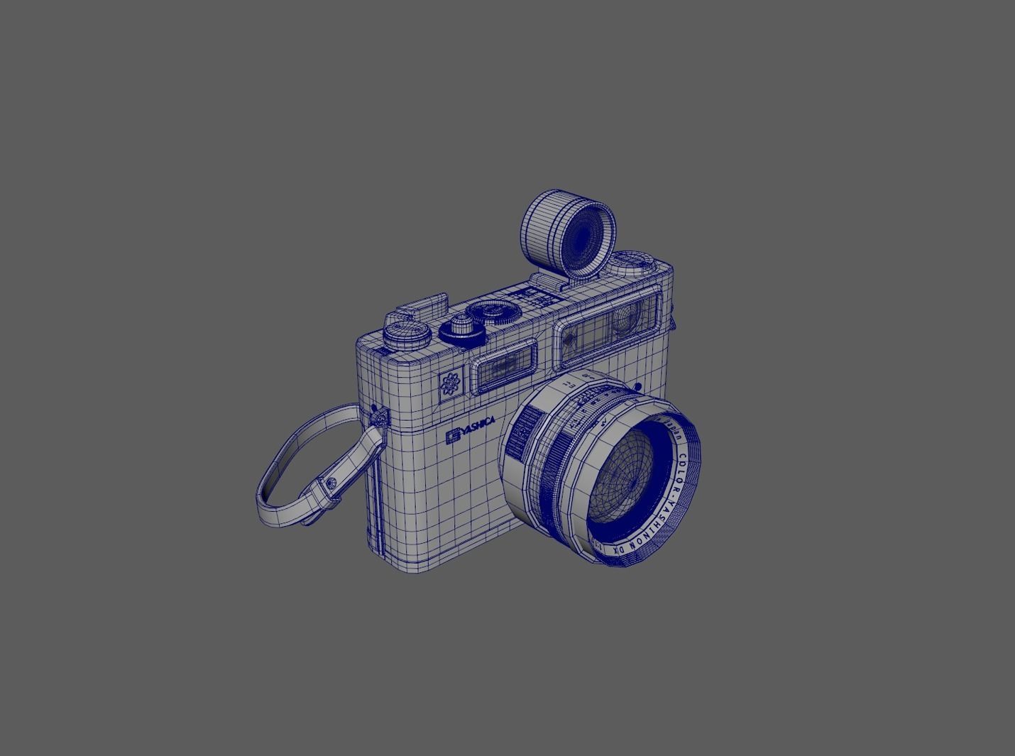 yashica 35 old camera classic camera leica 3D model_2