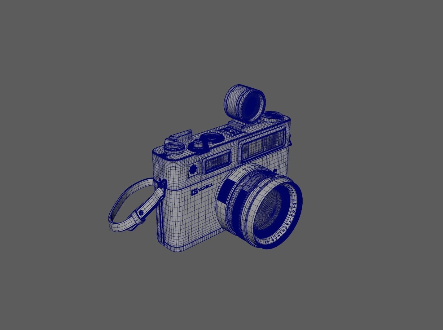 yashica 35 old camera classic camera leica 3D model_3