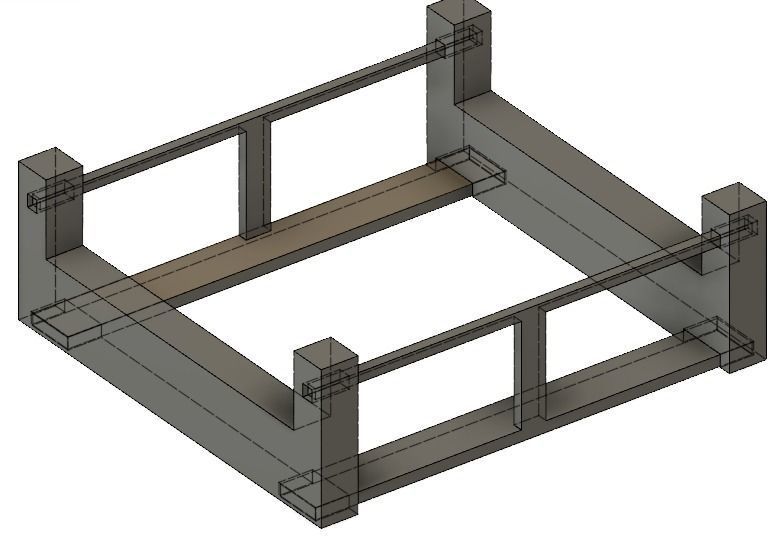 Full 3D Printed Filament Spool Holder Free 3D print model_2