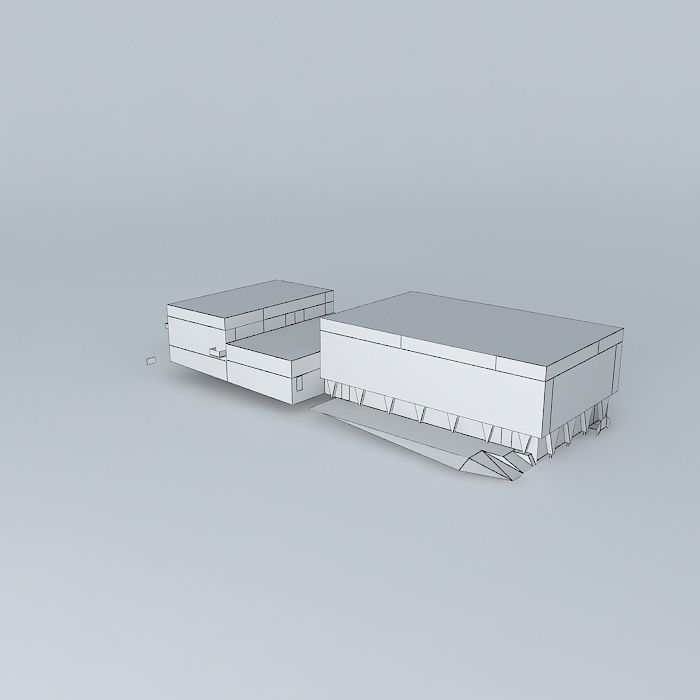 Centre Omnisports de Gaillon Viroflay Free 3D model_4