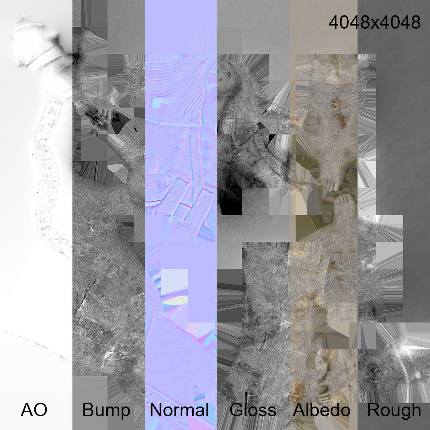 Toth egypt Statue PBR Low Poly  3D model Low-poly 3D model_7