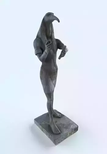 Toth egypt Statue PBR Low Poly  3D model