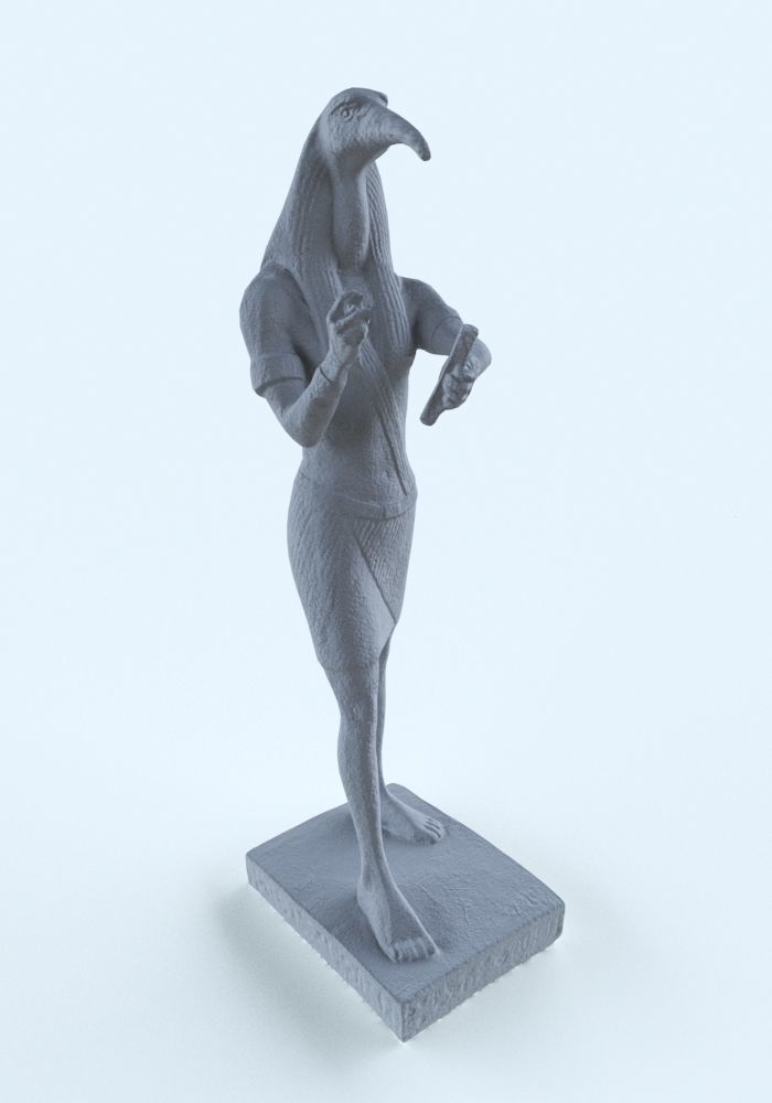 Toth egypt Statue PBR Low Poly  3D model Low-poly 3D model_6