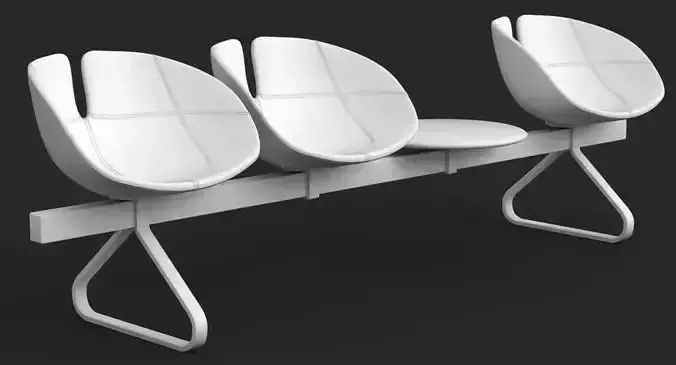 Fjord bar 4 places table Clay VRay AI