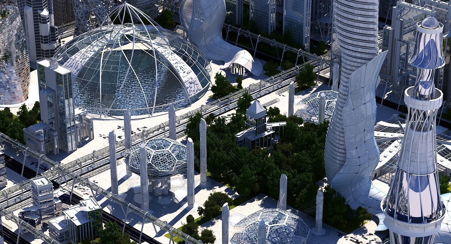 Future City HD 20 V 2 3D model_5