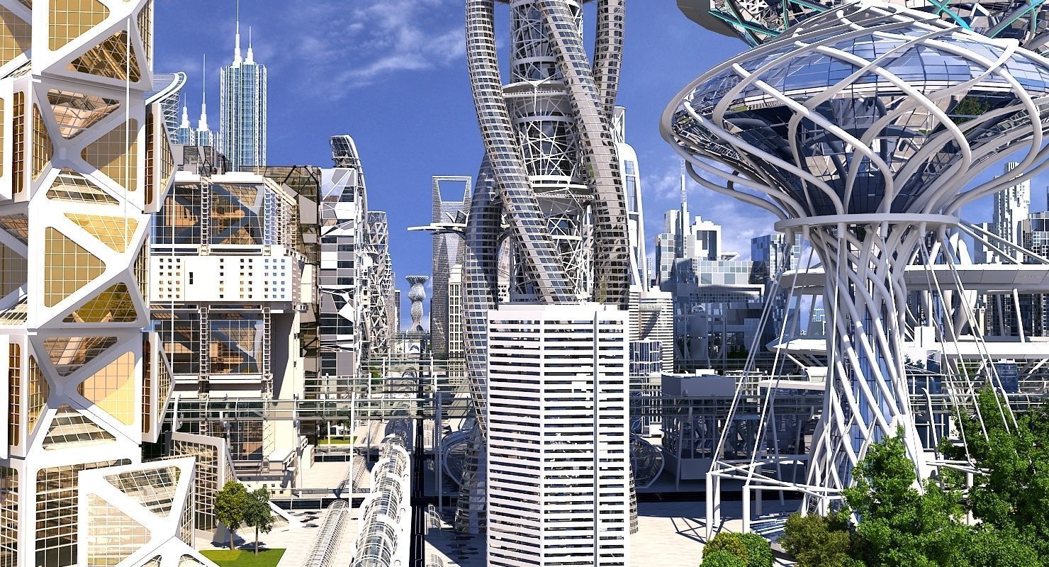 Future City HD 20 V 2 3D model_7