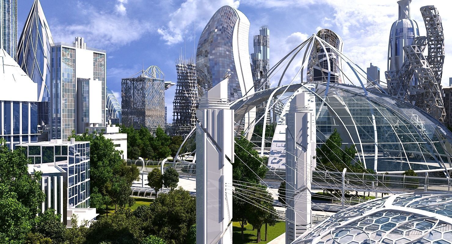 Future City HD 20 V 2 3D model_4