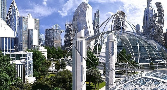 Future City HD 20 V 2 3D model 5