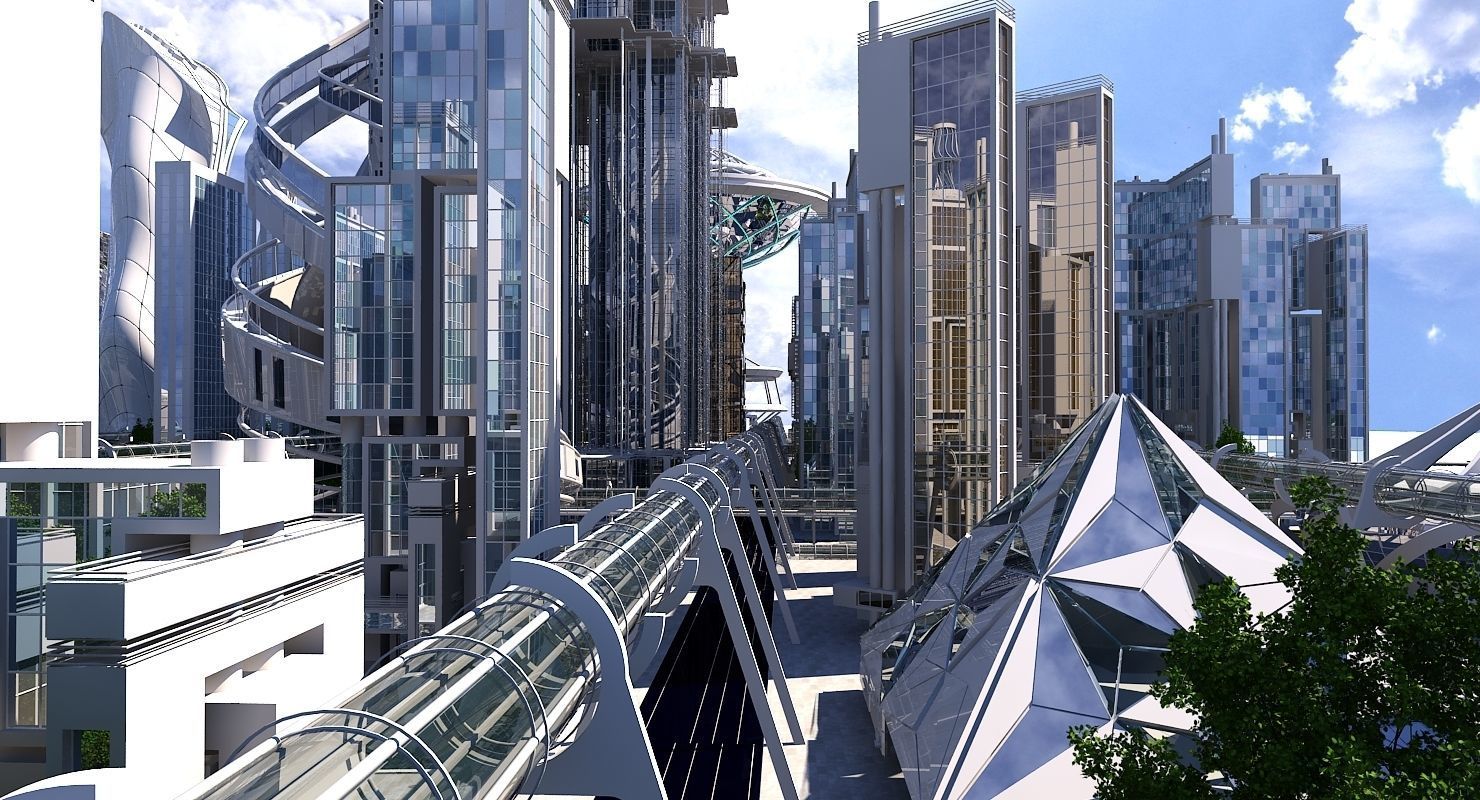 Future City HD 20 V 2 3D model_8