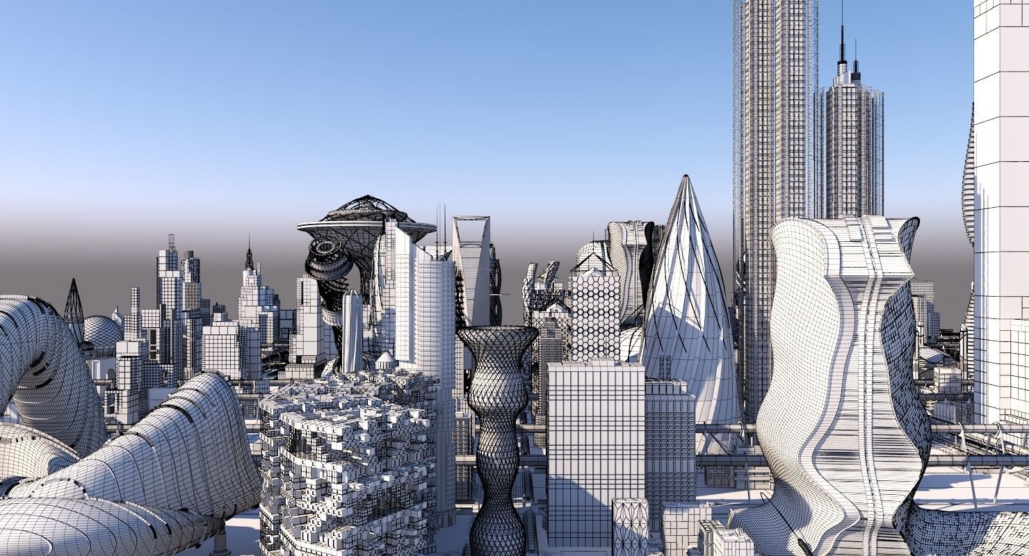 Future City HD 20 V 2 3D model_21