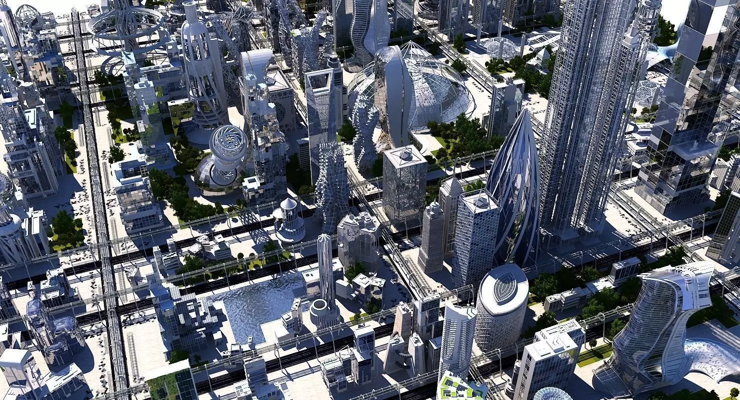 Future City HD 20 V 2 3D model_0
