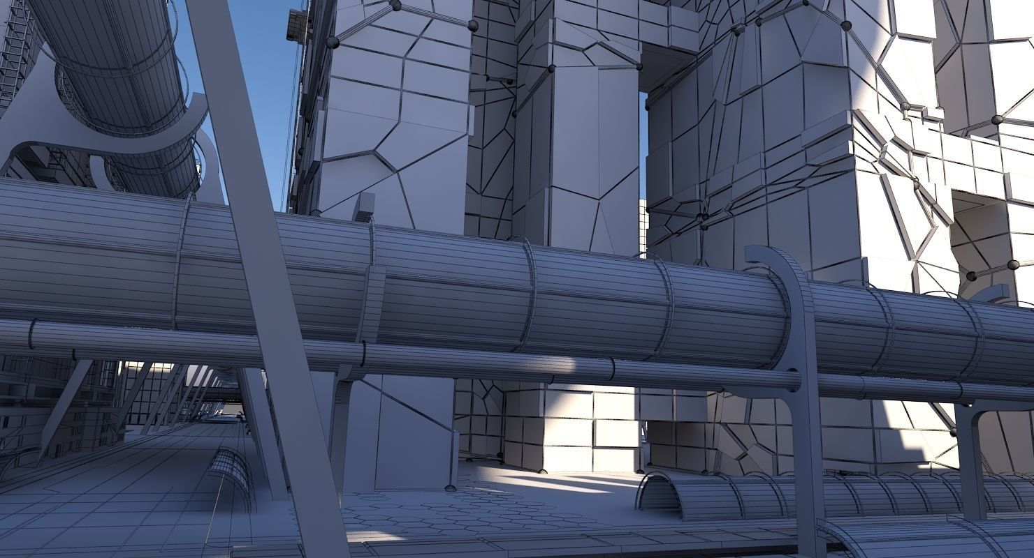 Future City HD 20 V 2 3D model_19