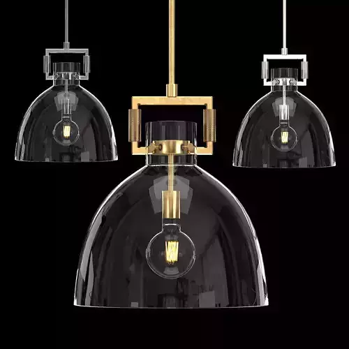 Machinist Glass Cloche Pendant 3D model