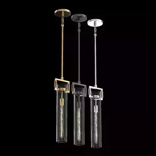 Machinist Glass Cylinder Pendant 3D model